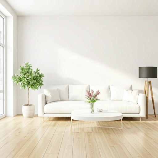 Bright living room ready for a new occupant